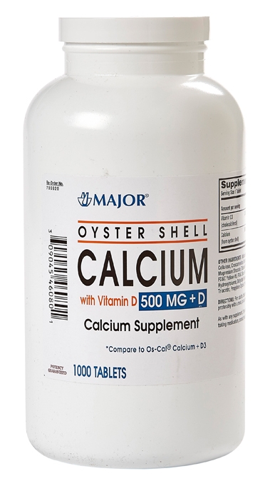 Oyster Shell Calcium 500mg Plus D The Harvard Drug Group