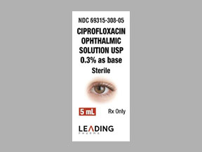 CIPROFLOXACIN .3% OPHT SOLN [LEADI