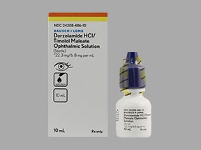 DORZOLAMIDE TIMOLOL OPHT SOLN